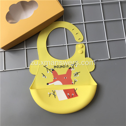I-Wholesale Waterproof Wearable Soft Silicone baby bibs